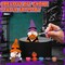 2 Pack Halloween Ready to Paint Your Own Gnome Statues, 4 Spider Web Pumpkin